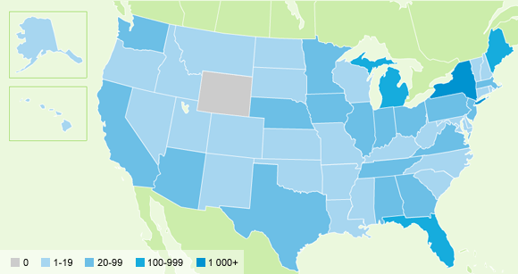 map of the U.S.A.