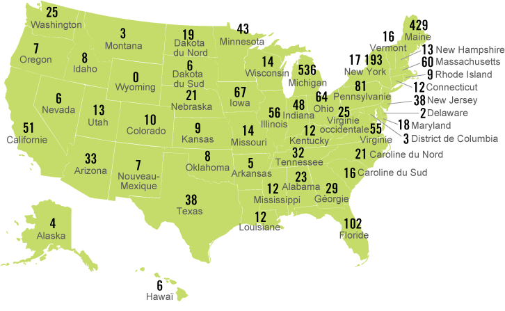 Carte du USA 